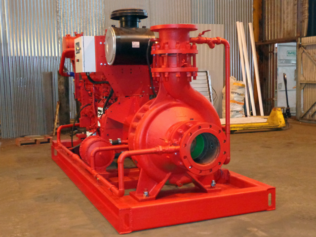 Автоматическая дизельная насосная установка средней мощности для резервирования пожарных насосов ДНУ 630/120